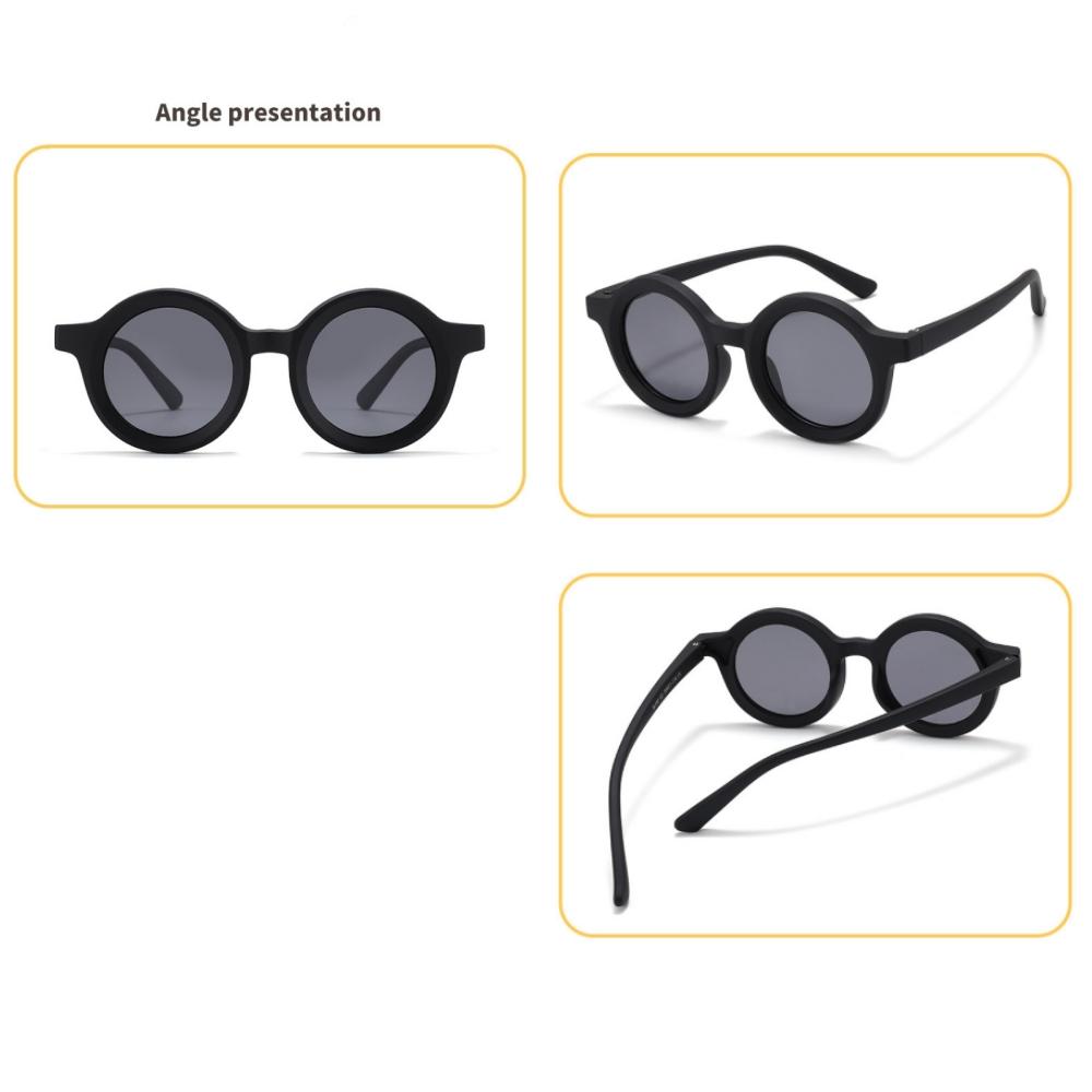 Children'S Sun Glasses Non-Toxic Uv400 Sun Glasses Round Frame Sun Glasses Fexlible Flexible Tpee Sunglasses For Outdoor Sports