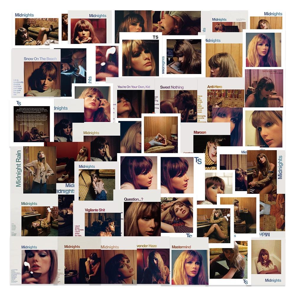 Taylor Swift Music Album Stickers Waterproof Diy For Luggage Guitar Skateboard Phone Case Water Bottle