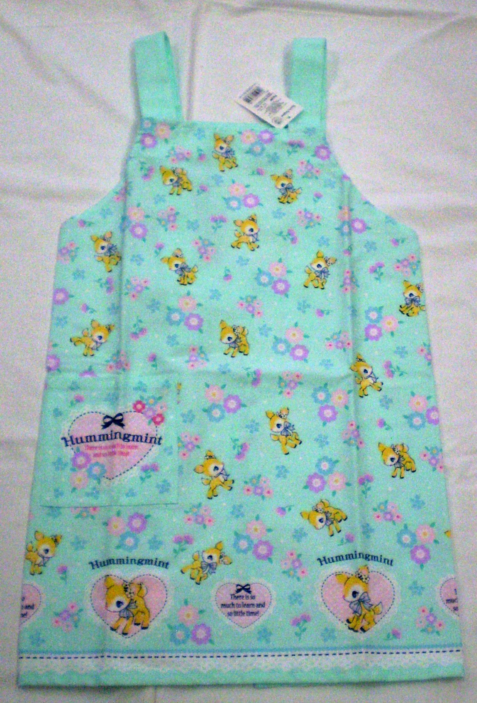 

Sanrio Hummingmint Kids Apron 120cm (Flower) мятный