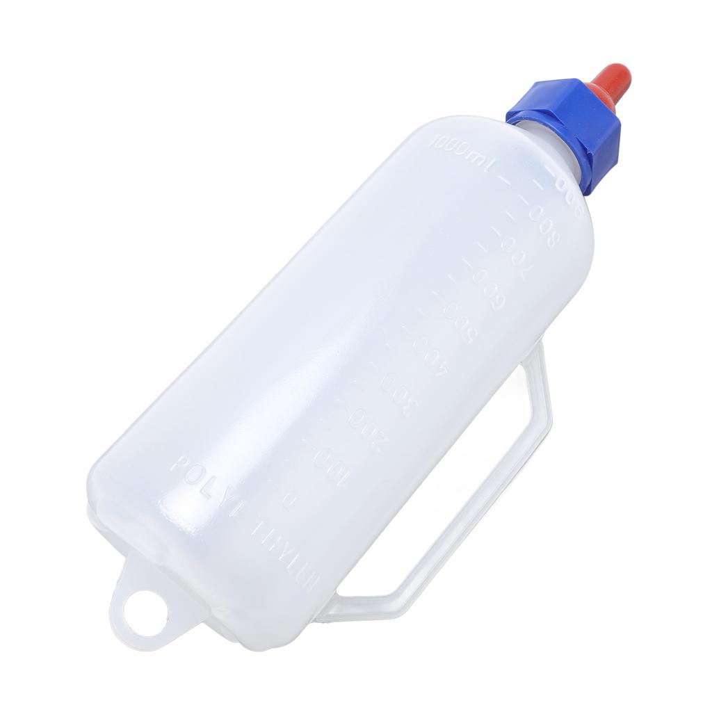 Lämmerflasche mit Schnuller und Griff Kälbertränke Milchflasche für Kind Vieh 1L Fassungsvermögen
