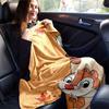 1pc. Autumn Leaves and Acorns Cartoon Blanket, Seasonal Decorative Throw for Home, Soft Flannel Throw Blanket, Versatile & Cozy for Bedroom,