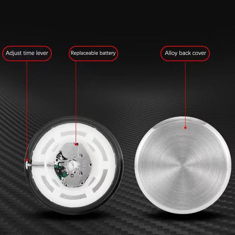 

Автомобильные аксессуары DIY Универсальные круглые автомобильные часы, наклеиваемые на приборную панель с электронными часами, фосфоресцирующее украшение