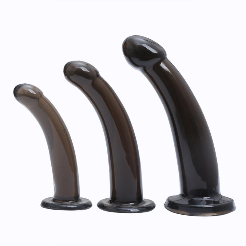 Woman Realistic Tpe Transparent Dildos  Penis Soft Artificial Strong Suction Cup Female Masturbation