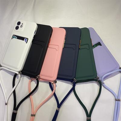 Süßigkeiten Lanyard Kartenfächer Silikon Handyhülle Für Xiaomi Redmi Note 14 Pro 4g 5g 14 Pro Plus Halsband Riemen Weiche Abdeckung