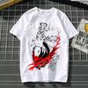 Cotton Top Japanese Anime Naruto T-shirt Graphic Boys' T-shirt, Short-sleeved Top, Sasuke Children's Clothes, Comic Merchandise