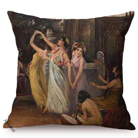 Famous Netherlands Painter Frans Hals Realism Painting Sofa Decorative Cushion Cover Elegant Lady Vintage Portrait Pillow Case