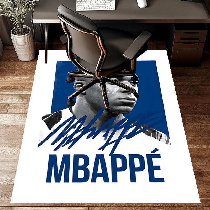 1pc Mbappe6 Design Printed Area Rug Carpet for Bedroom Living Room Home Decor Rugs Mat Non Slip Mat Rug for Bedside