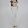 Flag-bottom Pants for Women In Autumn and Winter, Slightly Flared Jeans for Women In Autumn and Winter, Plush Jeans for Women In Autumn and Winter