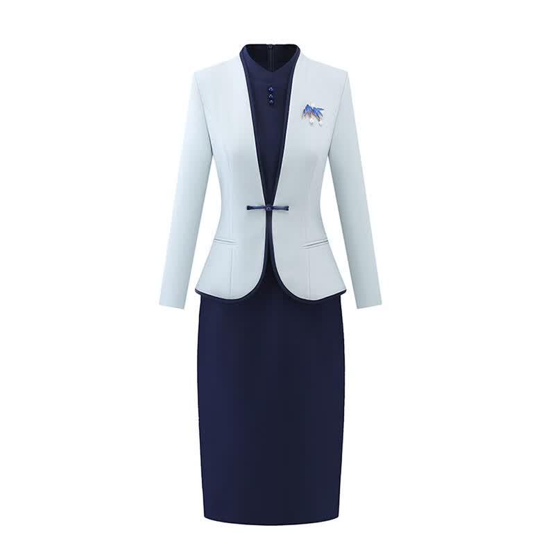 Women's New Chinese Style Professional Dresses & Suit Sets