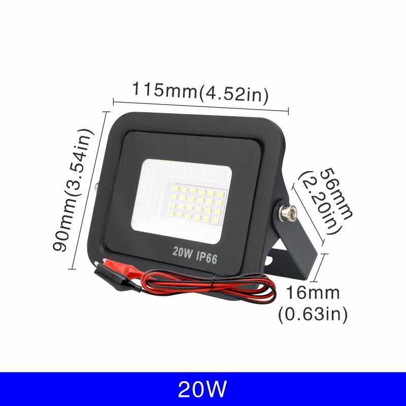 20W 30W 50W 100W DC12V 12 Volt Portable Led Lights Led Flood Light  Outdoor Floodlight Spotlight IP66 Waterproof Light Reflector