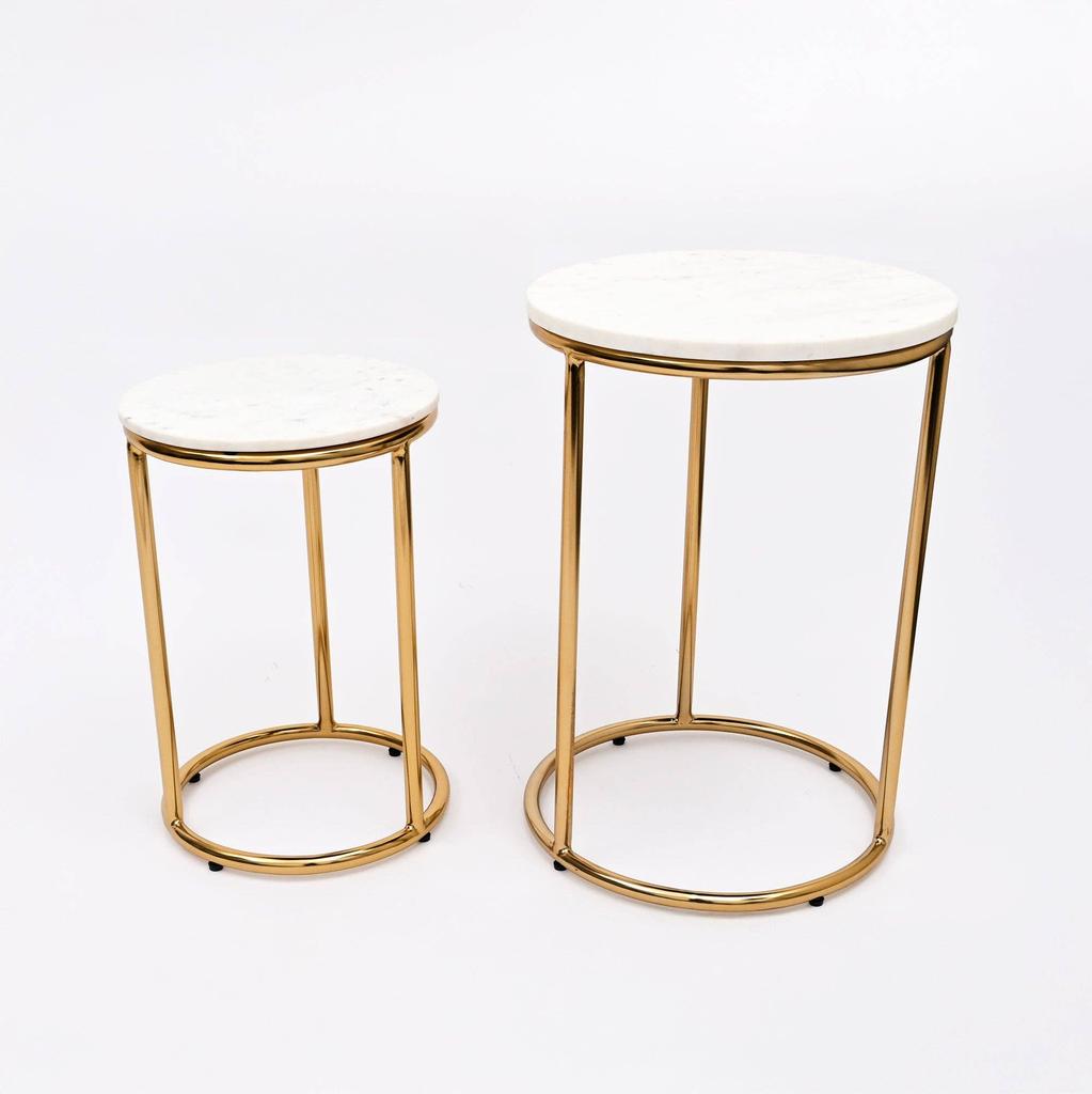 Gold EPL Marble Table Set of 2