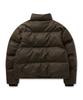 Pealp Vintage Faux Leather Padded Jacket 28(Brown)