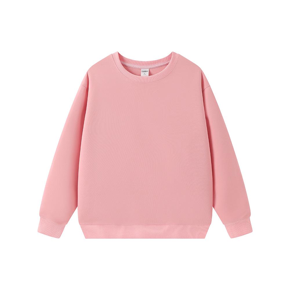 Fashionable 330g Oversized Casual Men's American Streetwear Solid Color Crew Neck Sweatshirt - Men's Fall Winter Basic Sweatshirt