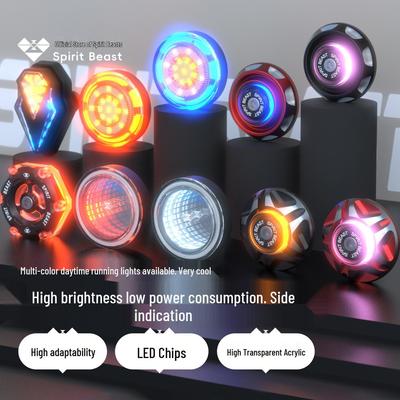 12V High-Brightness LED Motorcycle Abyss Decorative Lights - Personalized Atmosphere with Side Warning