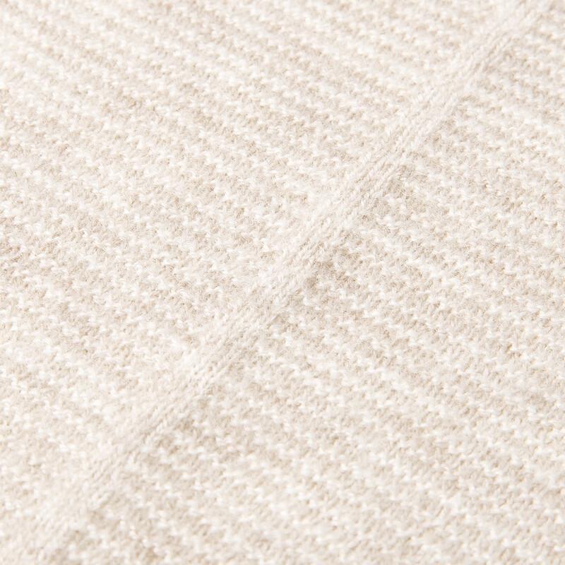 TUHUANG Women's Seamless Pure Wool Round Neck Sweater