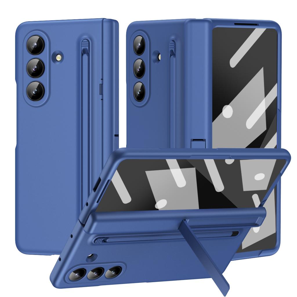 Soft-touch Shockproof Case for Samsung Z Fold 8 7 6 5 4 3 with Tempered Glass Screen Protector Hinge Protection Stylus Cover