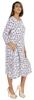 Bimba Printed Flared Midi Dress For Women Rayon Crepe Casual Summer Dress