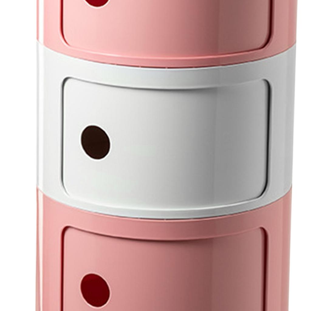 Noční stolek severský styl barevné sladění velká kapacita kulatý noční úložný stolek do ložnice