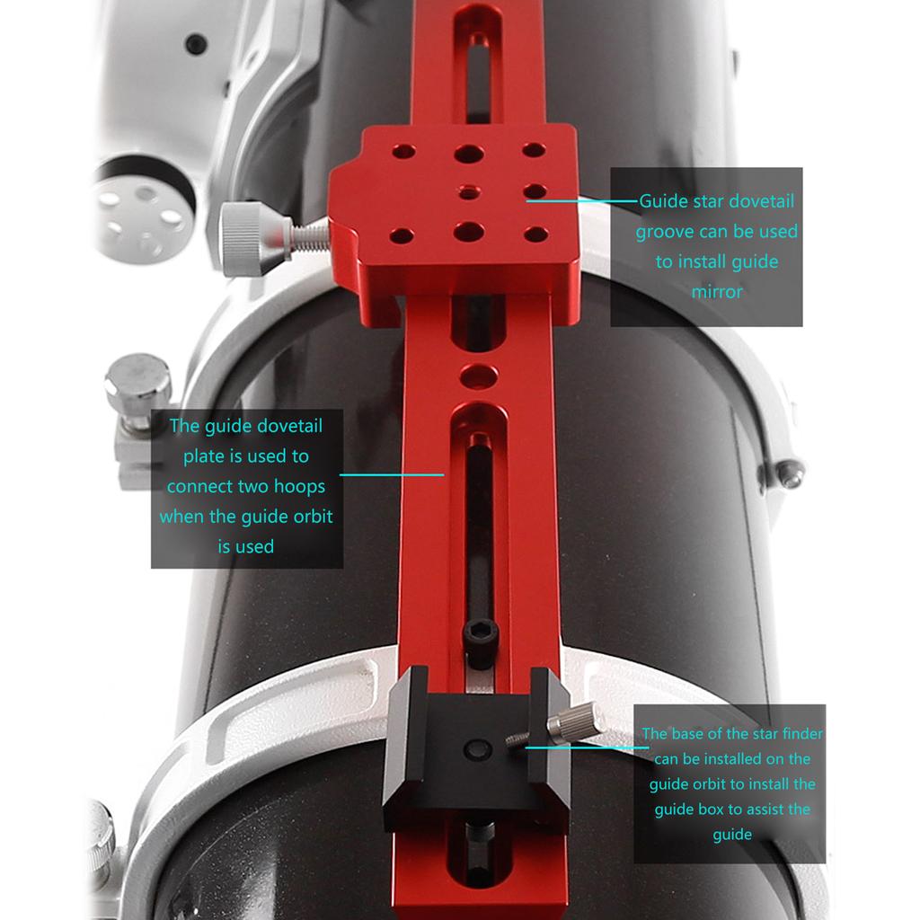 Telescope Finderscope Base Mount Stand Holder Dovetail Mount Bracket 1/4 Inch Screw Hole for Astronomical Telescope