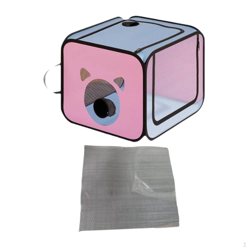 Pet Dog Cat Drying Box Hair Dryer Clean Grooming House Convenient Oxford Cloth Clearing