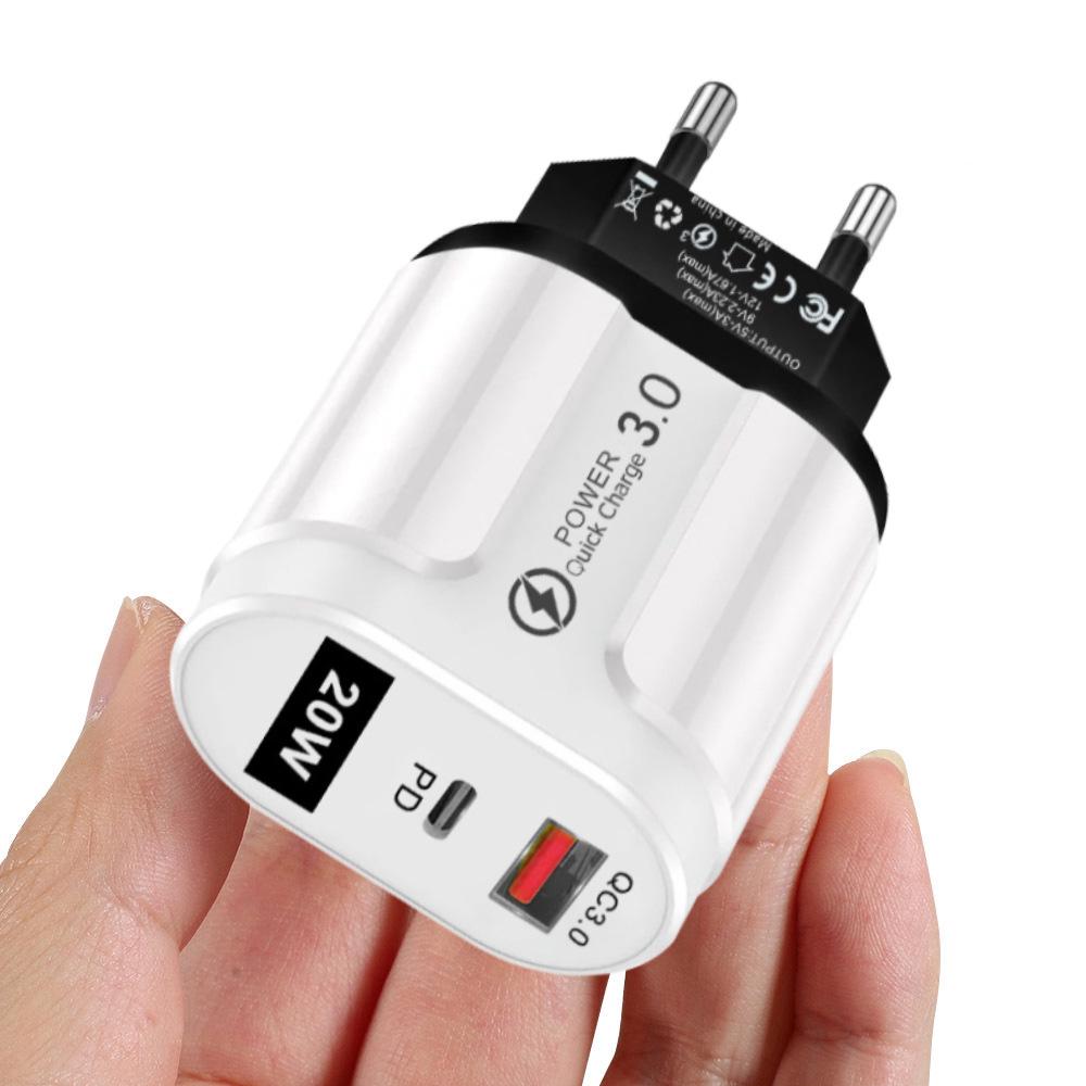 GaN European Standard PD33W QC3.0 Multi-Port Charger with 9V/12V Fast Charging