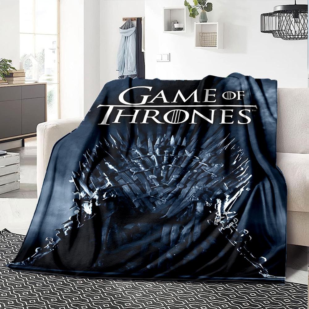1pc Game of Thrones Flannel Blanket Soft Warm Throw for Home, Office, Travel, All-Season Cozy Bedding GiftL1307