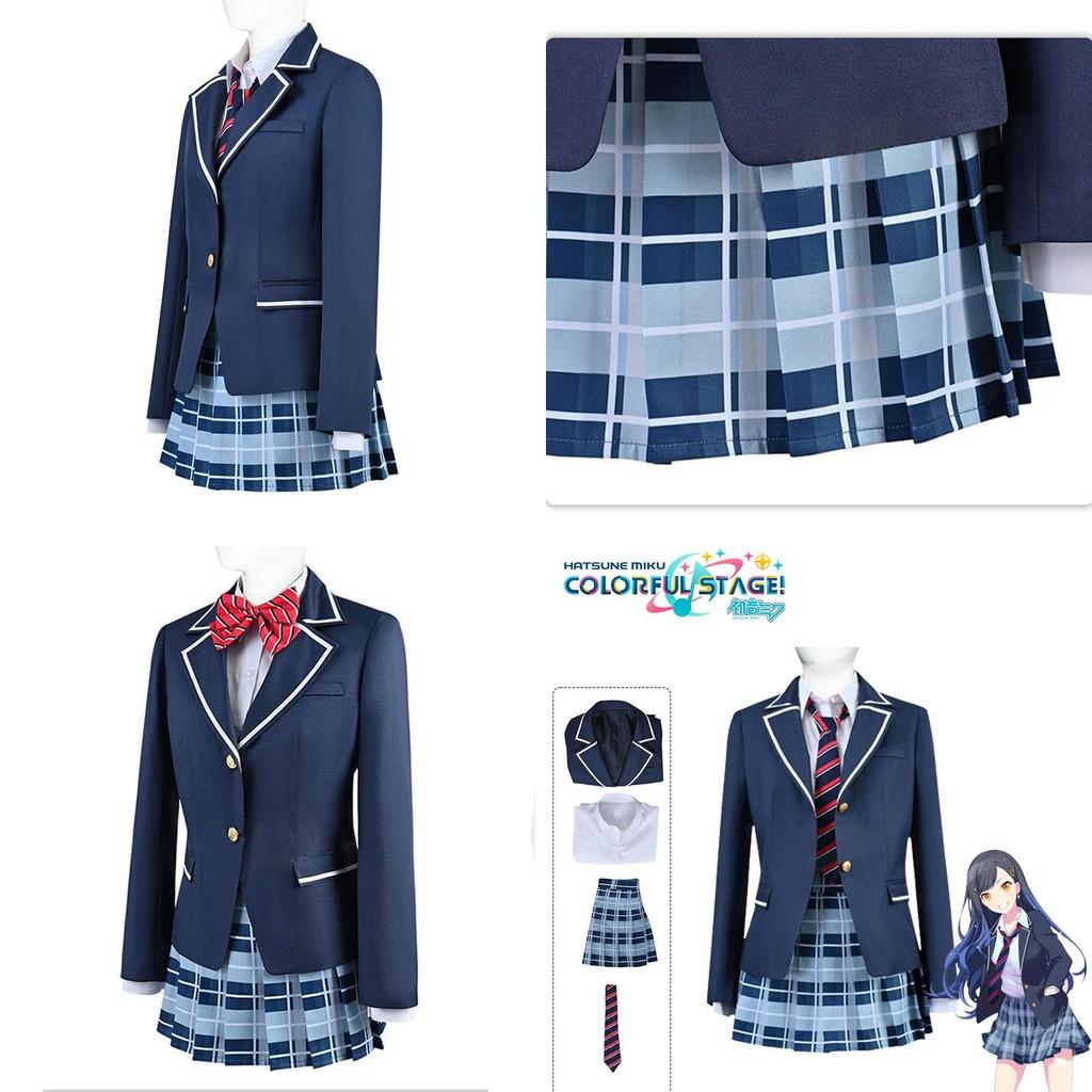 Project Sekai Colorful Stage Feat Cosplay Costume School Uniform Outfit Carnival
