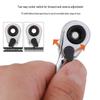 Compact Dual-Head Ratchet Wrench with Quick-Release Screwdriver Function