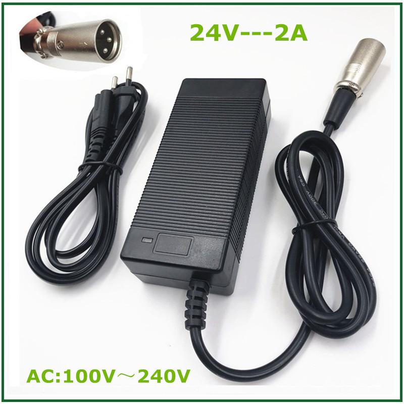 24V 2A Wheelchair Golf Cart Charger XLR Connector Quiet Charger Razor E150 Razor E200 Razor E225S Razor E300 Razor E32 Charger AU
