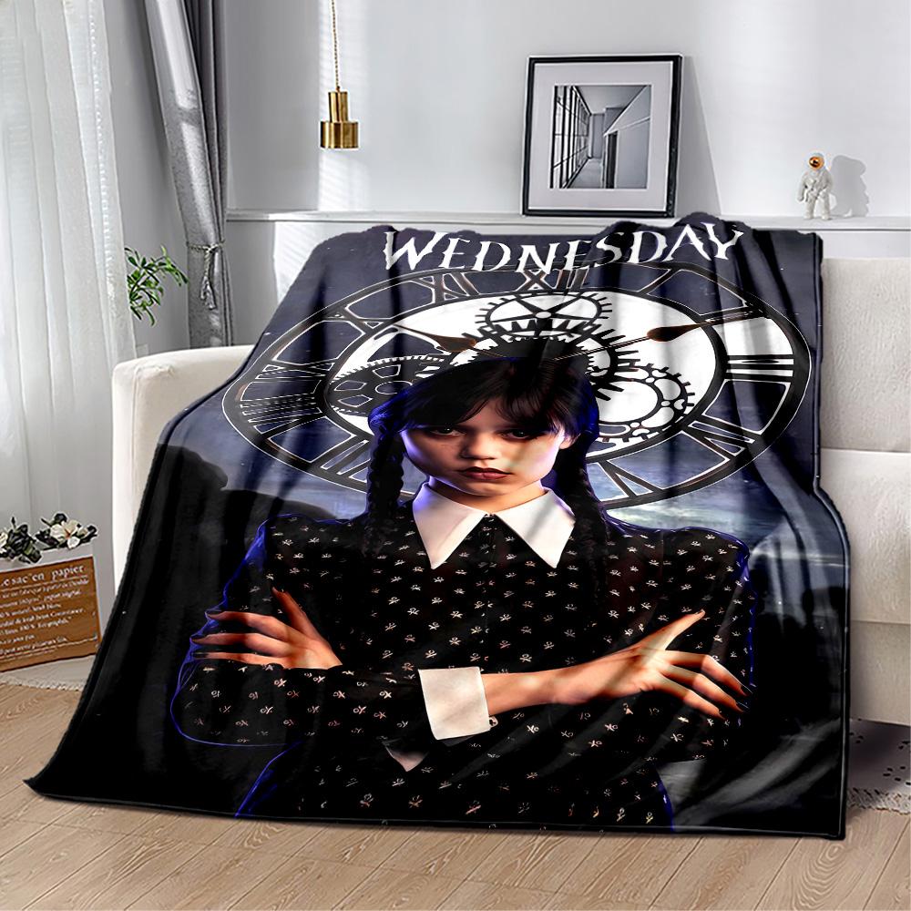 Wednesday Addams Clockwork Blanket Suitable for sofas,travel, living rooms also a good gift for friends and family Suitable for all seasons.