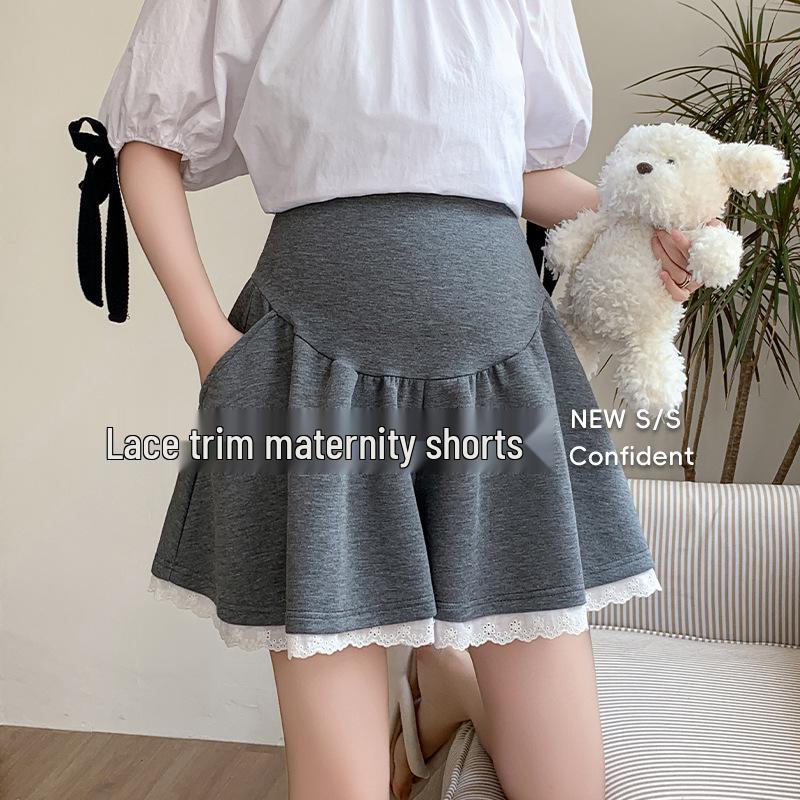 Women's Maternity Ballet Style Summer Shorts - Casual, Loose, Slimming Air Cotton Outerwear