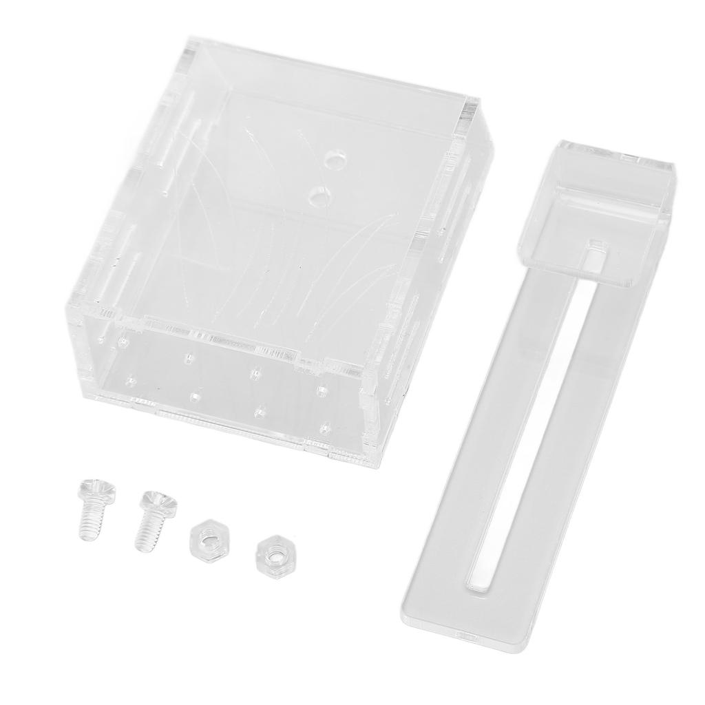 Aquarium Aquatic Planter Transparent Acrylic Fish Tank Hanging Water Plants Planter with Hook and Holes Small Hook