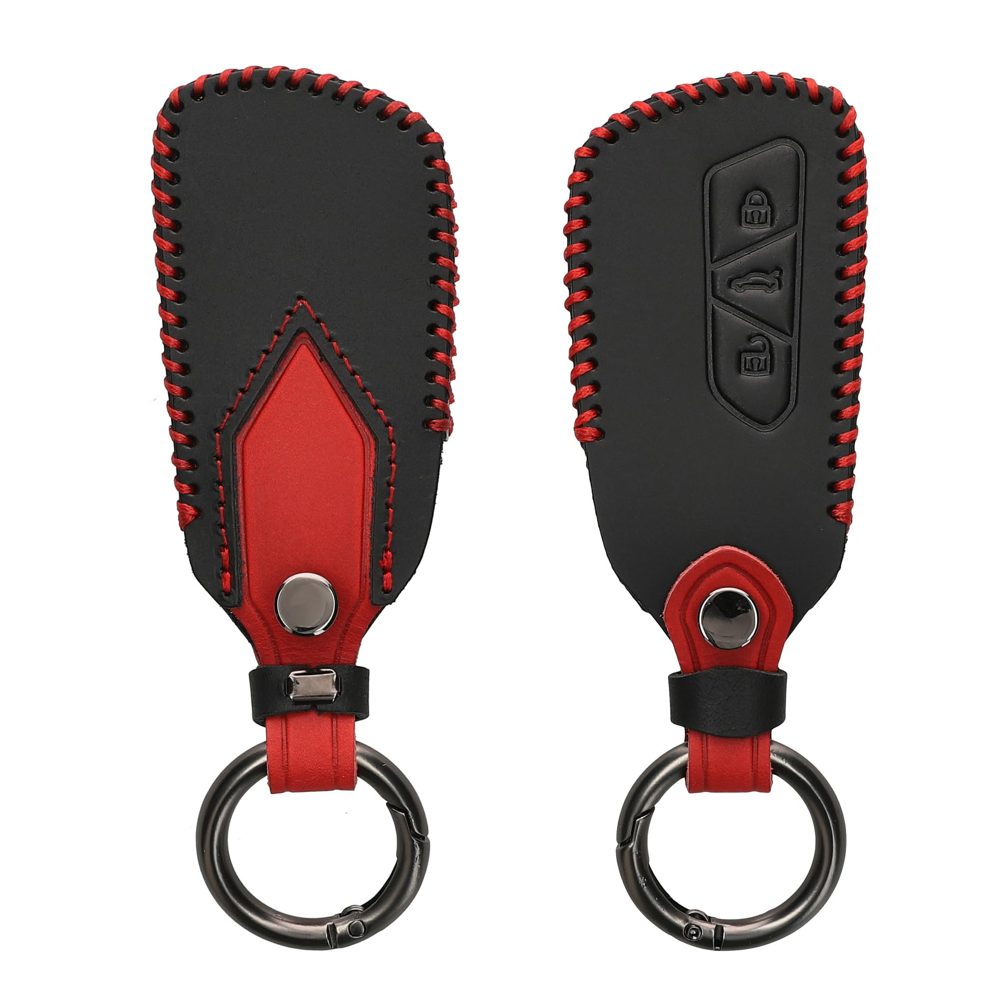 

kwmobile Car Key Protective Cover for VW Golf 8 3-Button Car Key - Smart 43mm x 105mm x 45mm чёрный