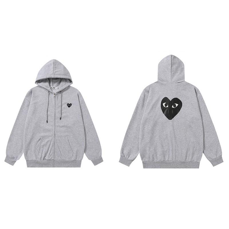 JB PLAY Loose Fit Zip Hoodie Teens Couples Hip Hop Style Cotton Blend 2025 Fall