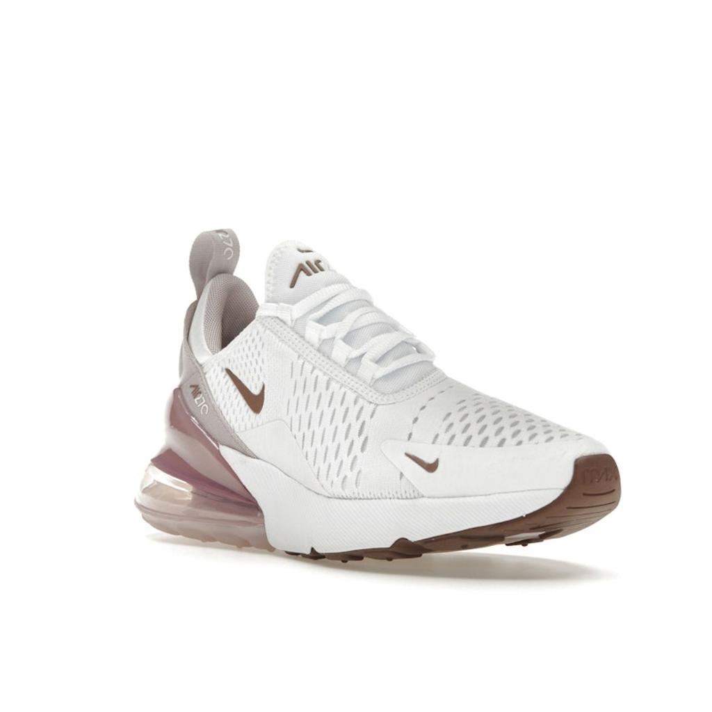 Nike  Air Max 270 White Platinum Violet Women Sneakers Smokey-Mauve Black AH6789-120