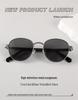 Retro Hong Kong Style Polarized Metal Sunglasses - Versatile High-End Streetwear