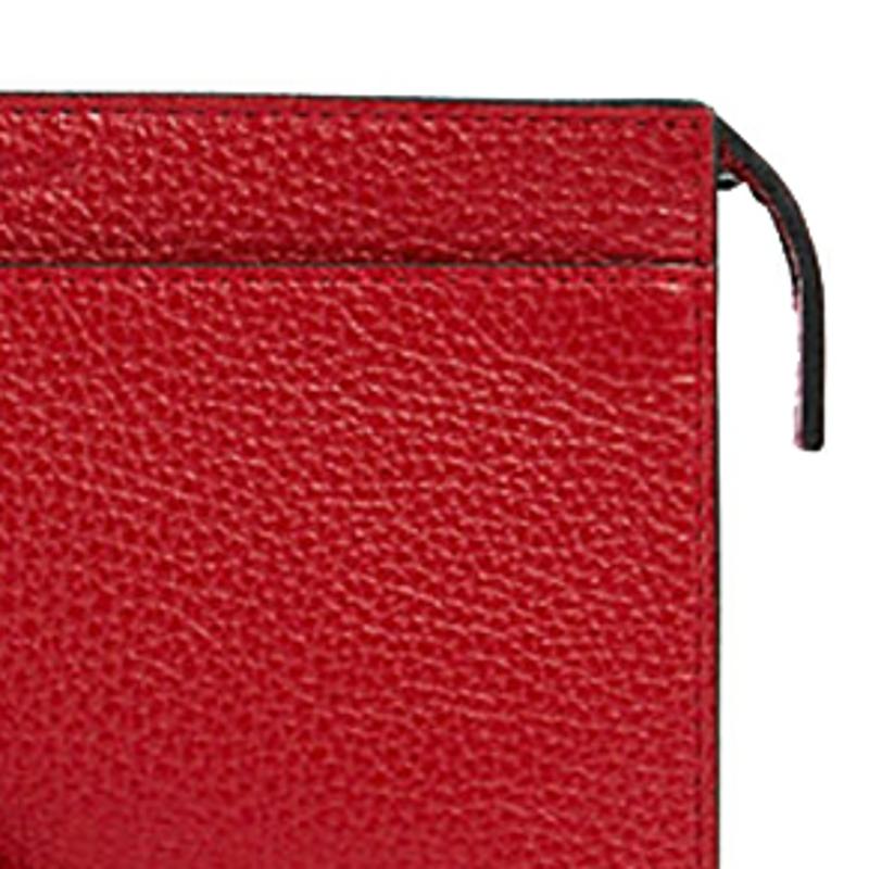 Coach Phone Pouch 30 Leather Handheld Mobile Bag Men bags Red C1601-QBF8Q