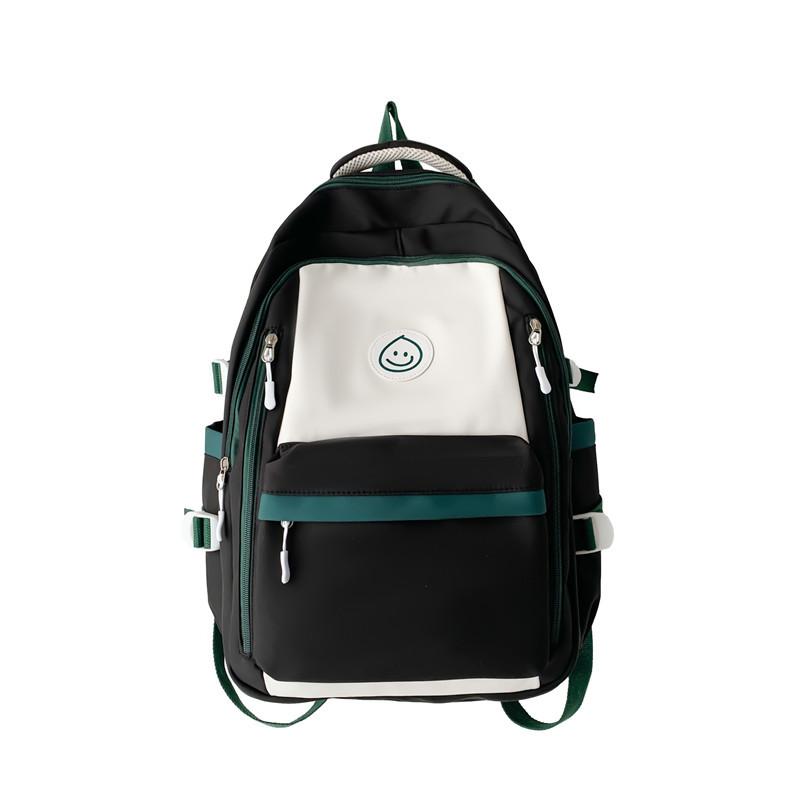 School Bag Female Ins Style Korean Version of Junior High School Students Large-capacity Backpack Simple Fashion Backpack Going Out Travel Bag