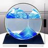 Luxurious Flowing Sand Painting - Ultra-Thin Golden Bezel Hourglass Home Decor Gift