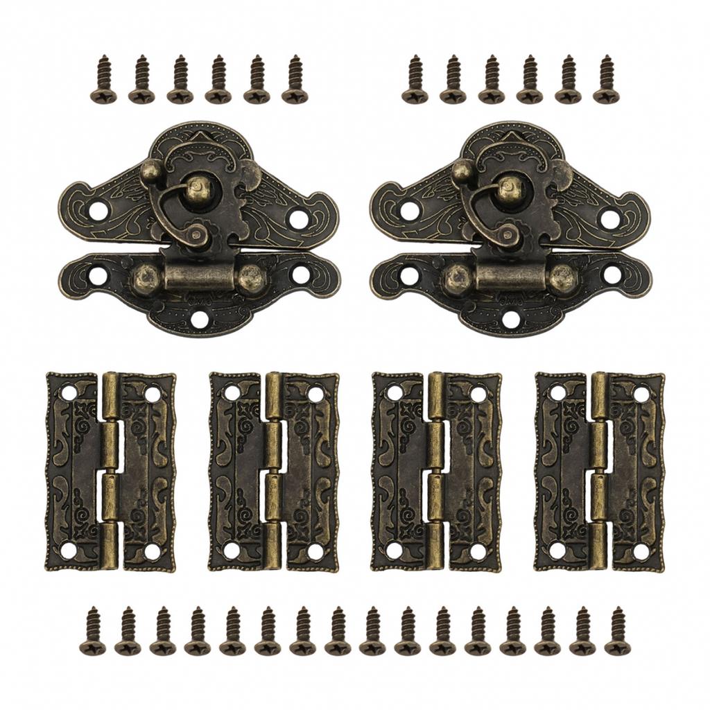 Bronze Locking Hasps Cabinet Hinge Easy To Install
