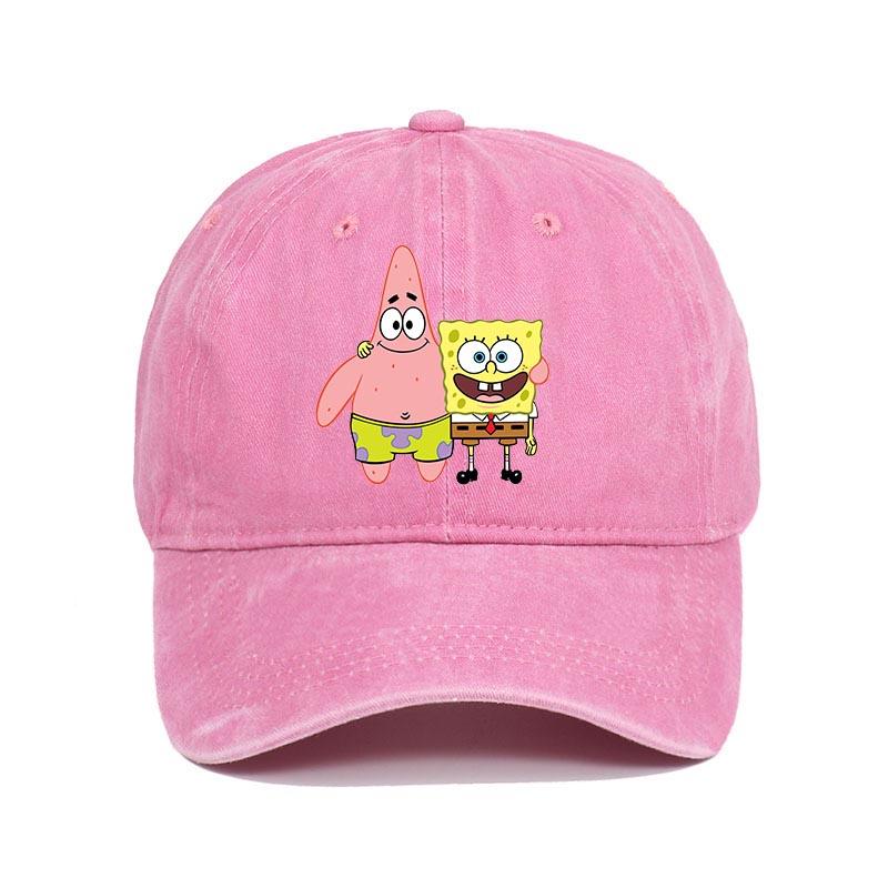 Mode Niedrige SpongeBob Baseballkappe Film Cartoon Figur Erwachsene Männer Frauen Sport Lässig Sonnenschutz Verstellbar Anime Schirmmütze Netzmütze