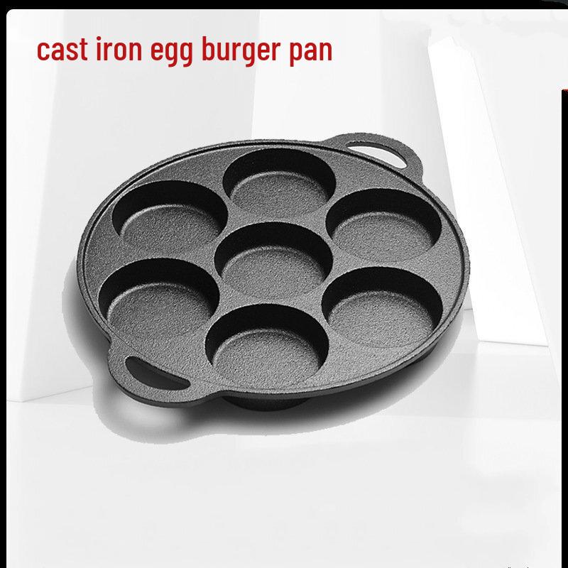 ZISIZ 7-Hole Non-Stick Frying Pan