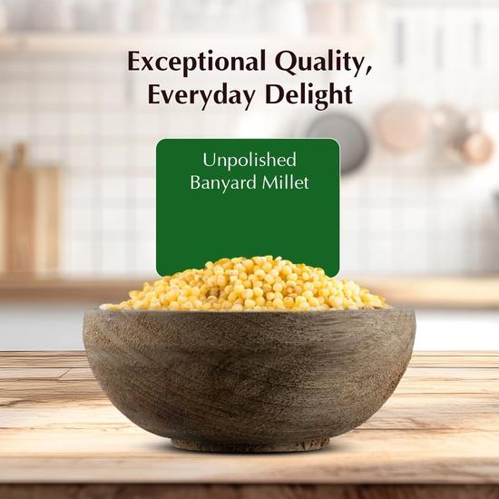 Vedaka Unpolished Barnyard Millets | Jhangora/Udalu/Khira/Kuthiraivally/Kodisama/Siridhanya/Swank | 1.5 Kg