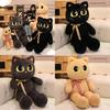 Plush Cat Stuffed Animal With Short Pile Fabric For Kids And Adults Birthday Gift