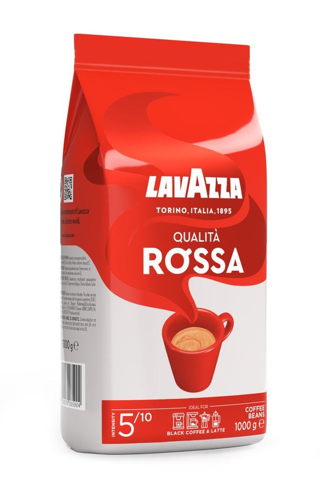 

LAVAZZA Qualita Rossa Зерна, 1 кг, для Обычного Кофе, Капельный Эспрессо