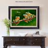 Diamond Painting Full Round Animal Three Frog Branch Diamond Embroidery