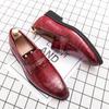 Fashion Spring Italian High-quality Blue Leather Shoes for Men Men Leather Shoes Wedding Dress Shoes Patent Mens Loafers Big Size:38-48