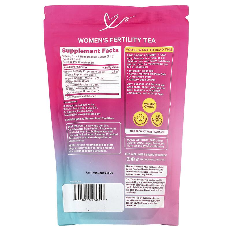 Women's Fertility Tea, Mint, 15 Sachets, 1.3 Oz (37.5 G)