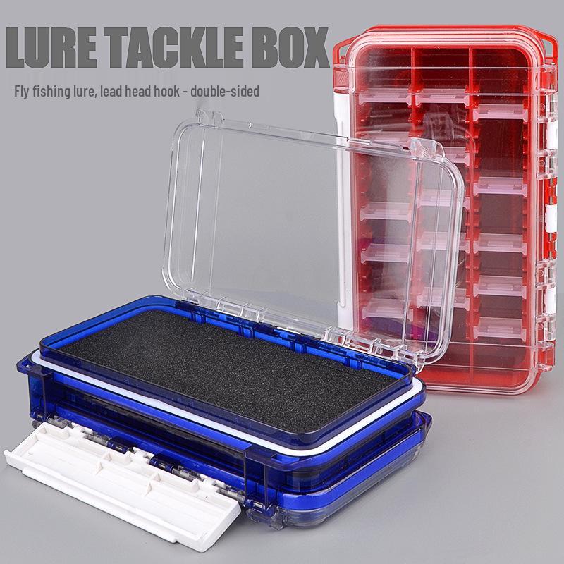 Double-Sided Lure & Jig Head Storage Box for Fly, Stream, and Rock Fishing