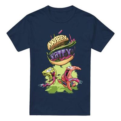 SpongeBob SquarePants Mens Krabby Patty From The Sky T-Shirt